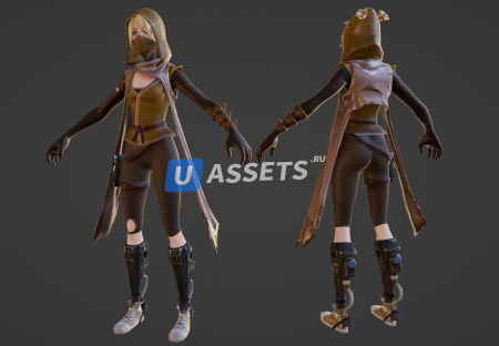 Uncommon Assassin Sarah from Fortnite
