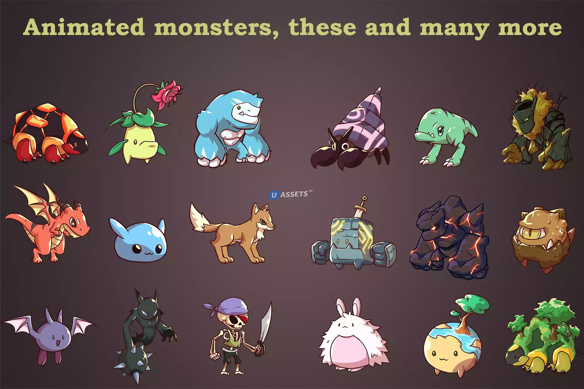 Animated 2D Monsters (Fantazia)