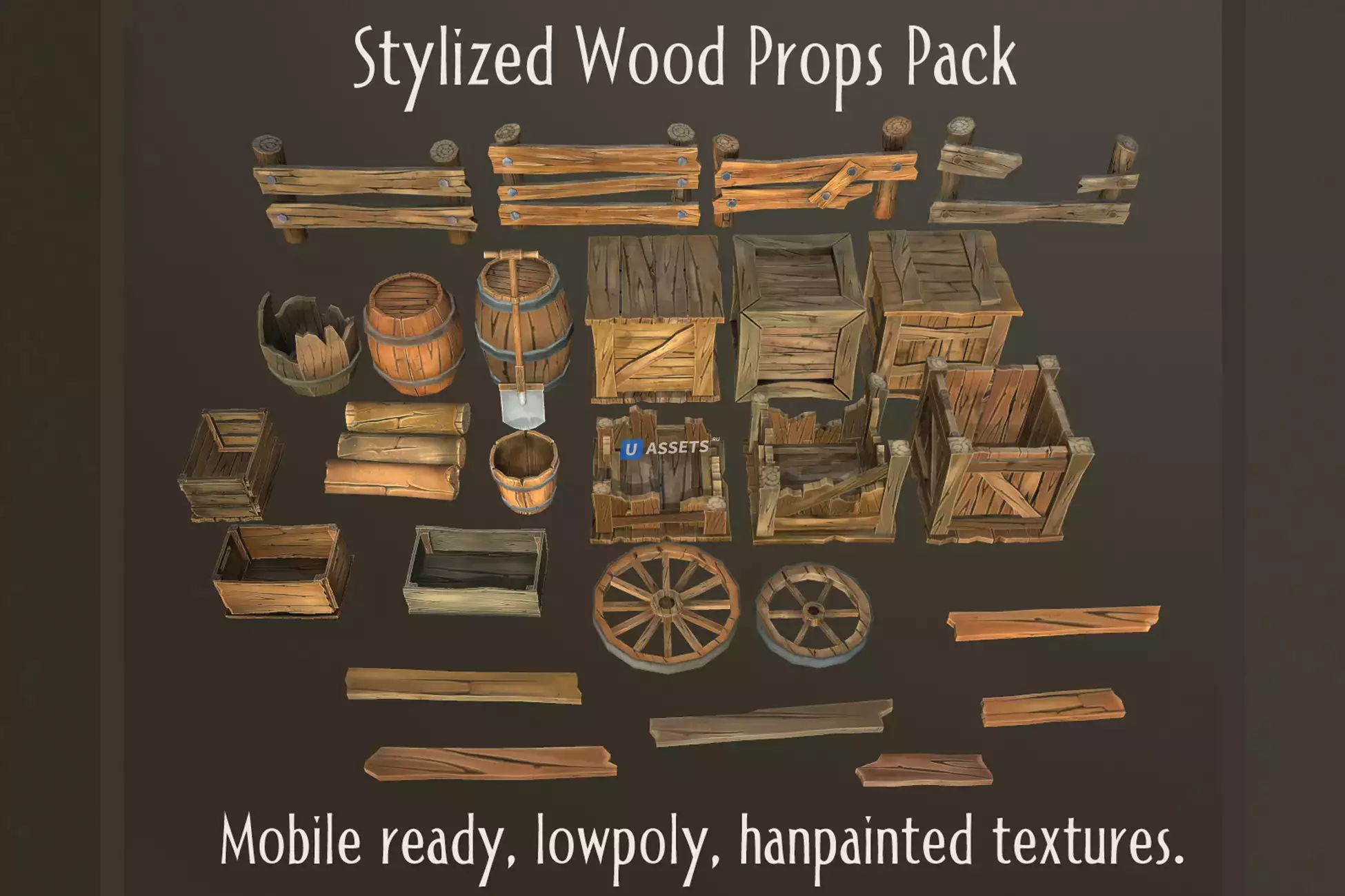 Stylized Wood Props Pack