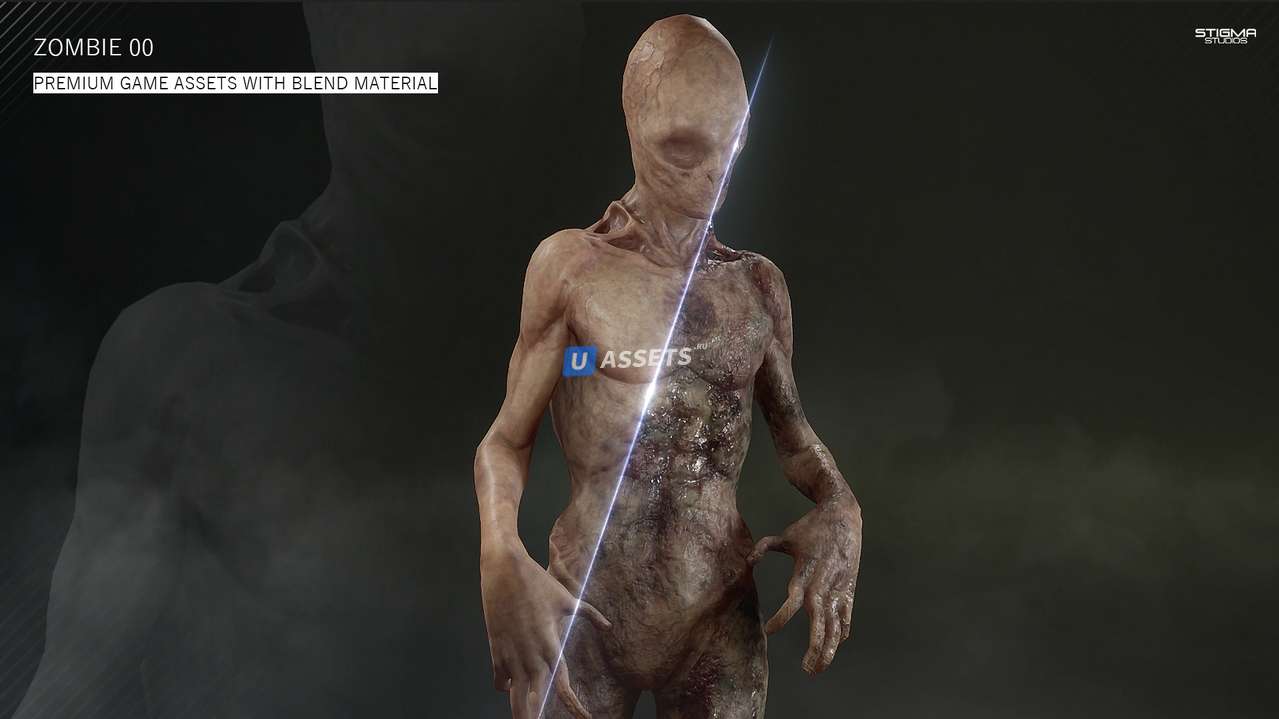 Zombie 00 - Premium Game Assets + Extra