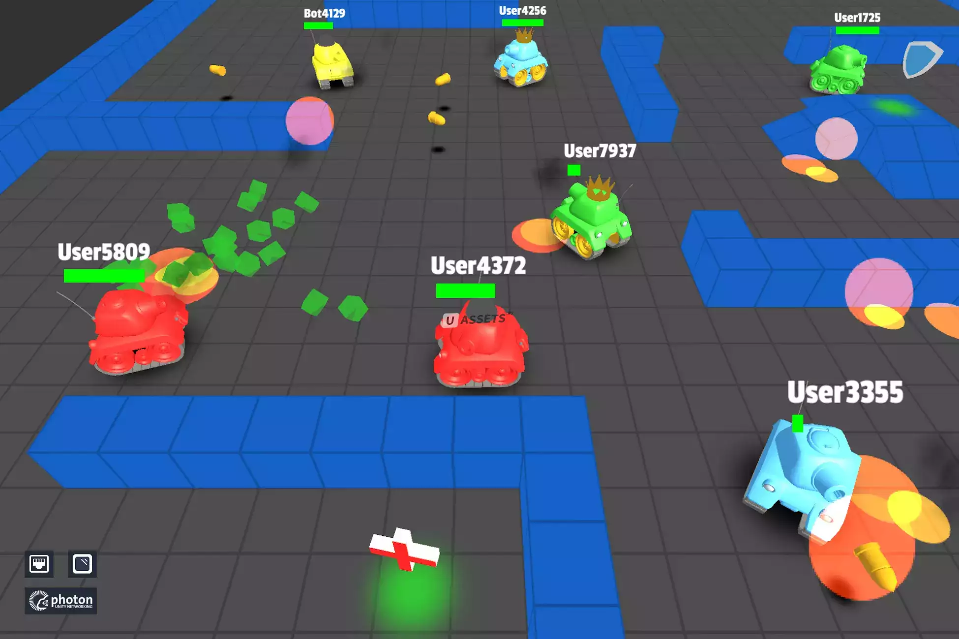 Tanks Multiplayer (MLAPI, Photon, Mirror)