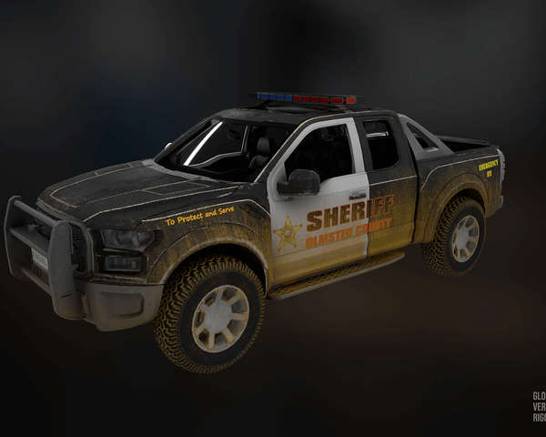 Police Vehicle: (Animated/Driveable)