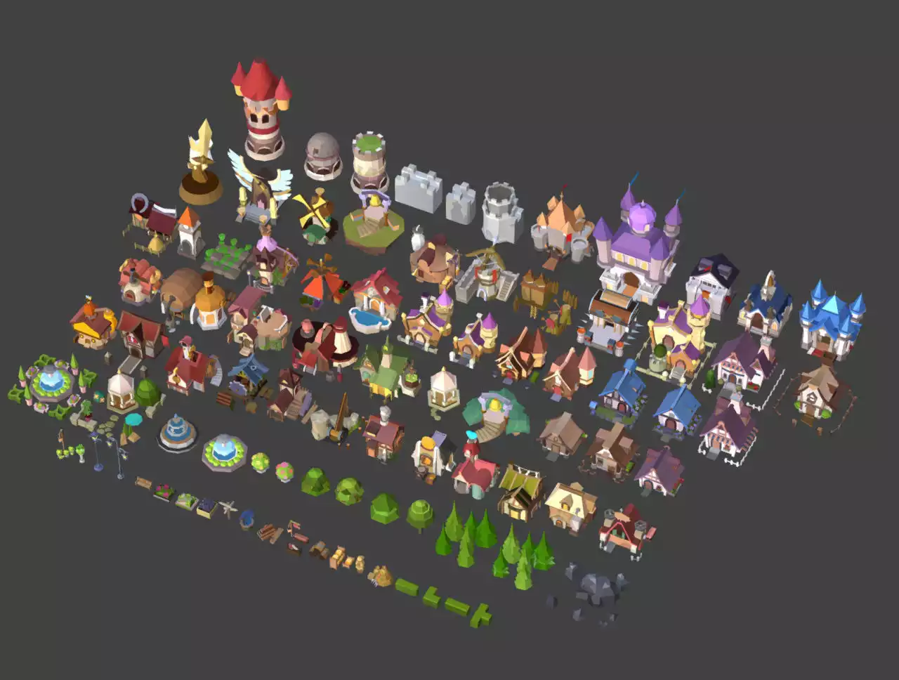 Low poly Cartoon Kingdom