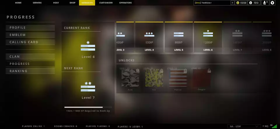 MFPS Level System