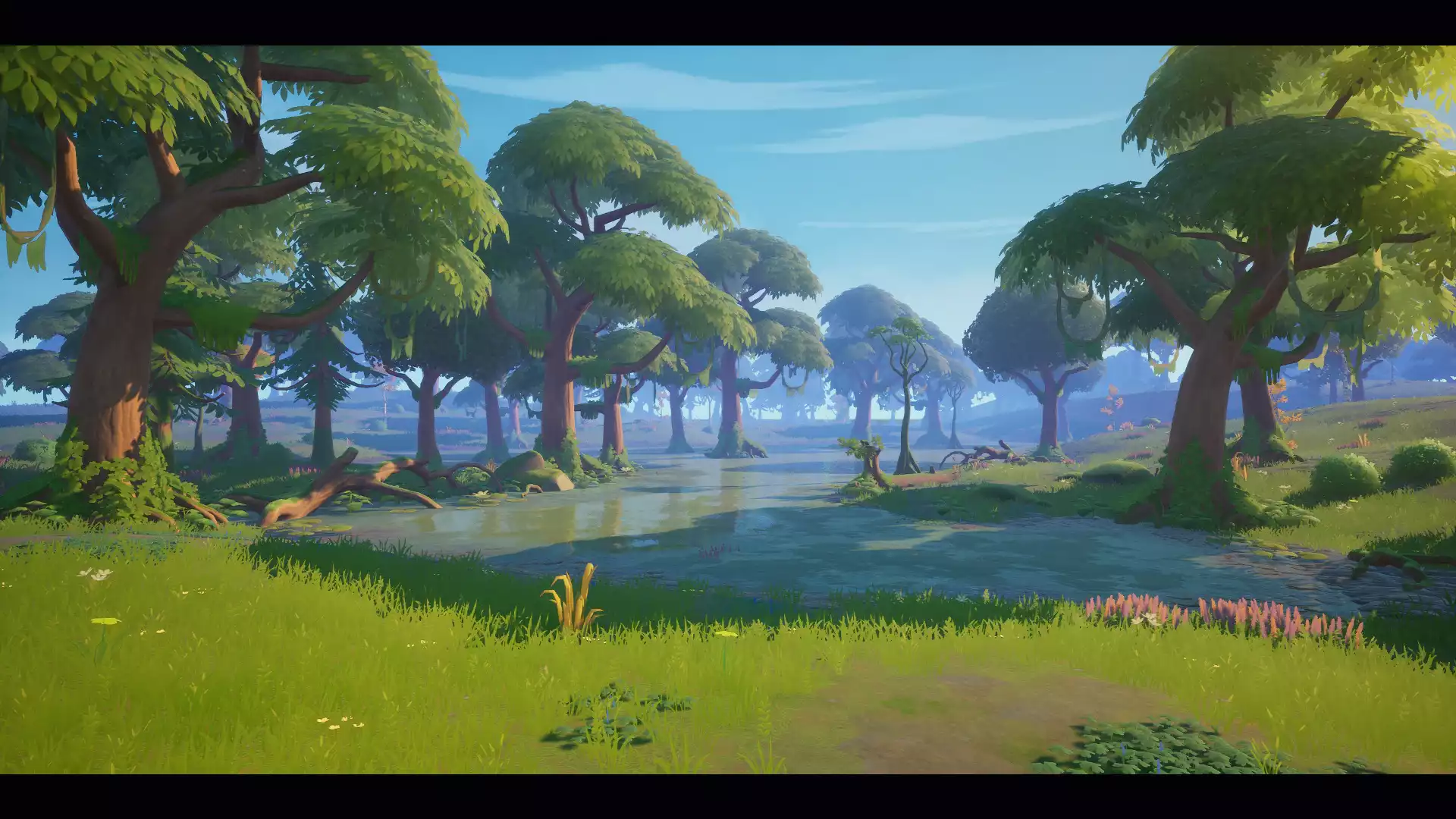 Stylized Swamp Forest