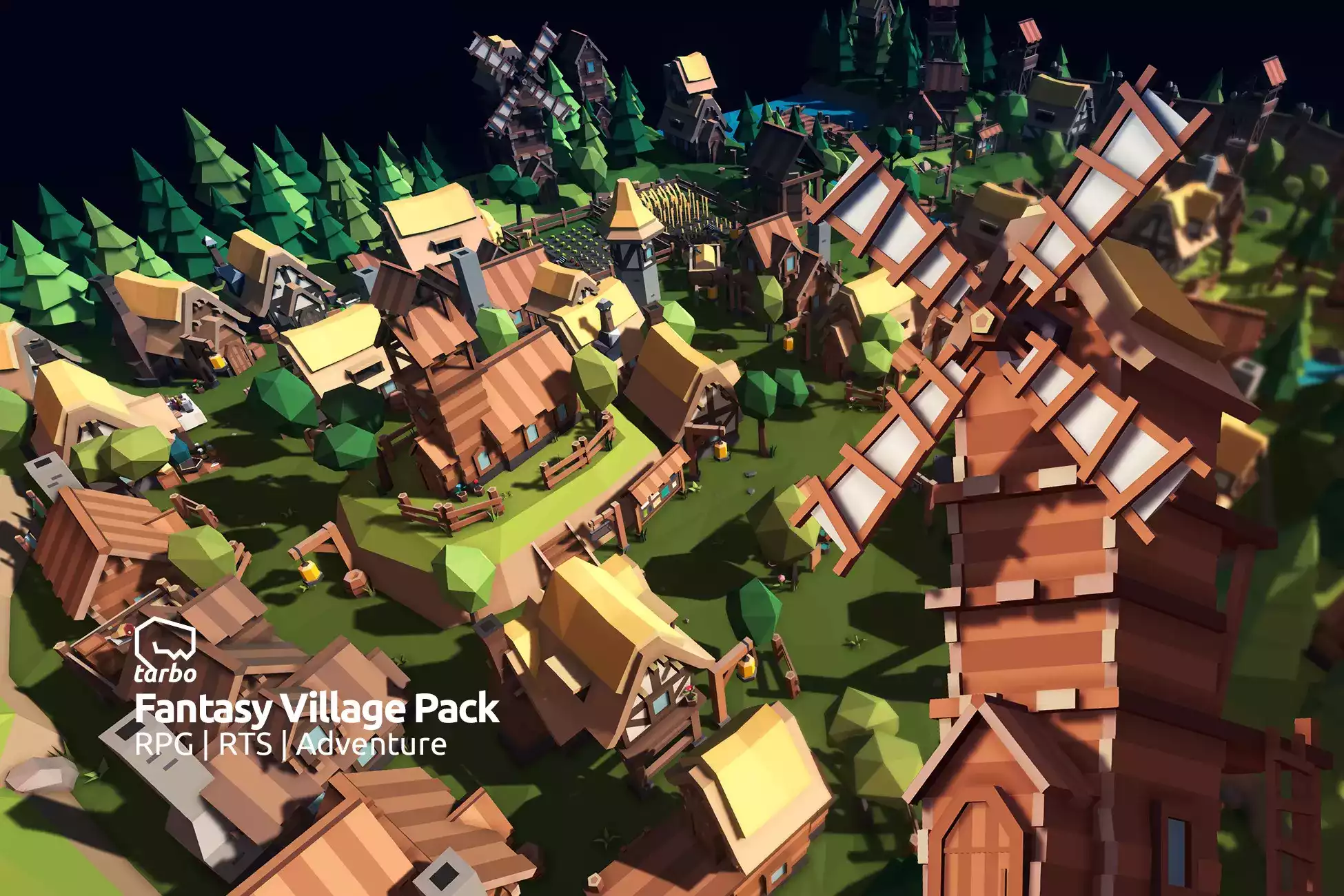 Fantasy Village Pack - Low Poly 3D Art