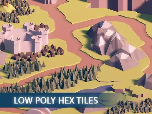 Low Poly Hex Tiles Vol.1