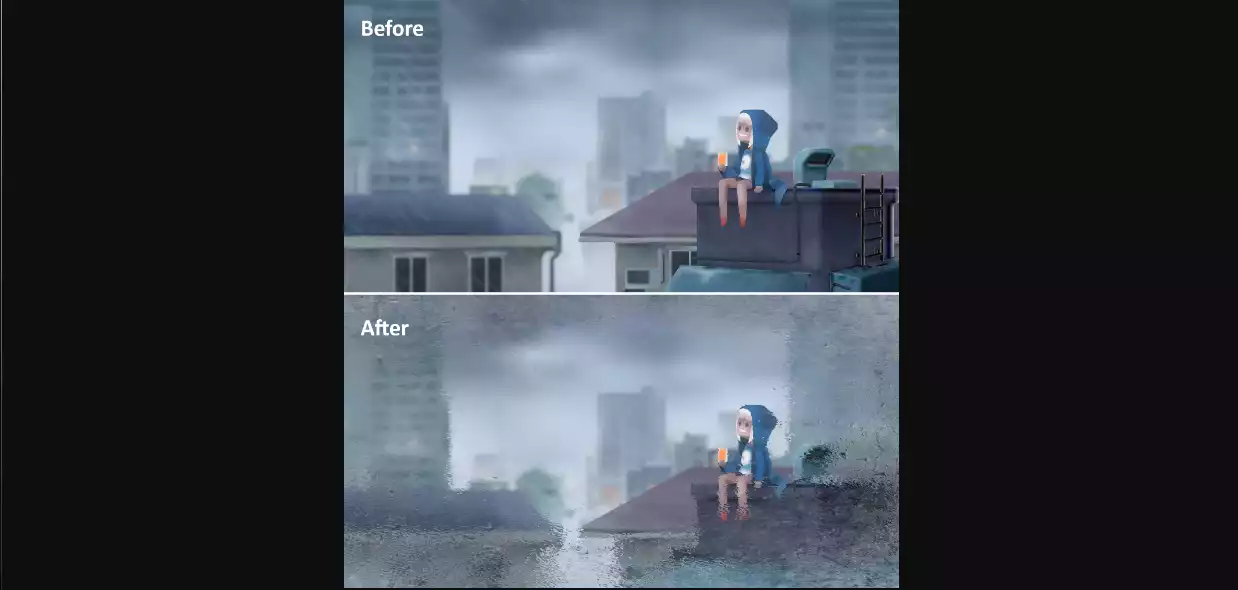 Fast Frost Rain Steam ( Mobile , URP , VR , AR , LWRP )