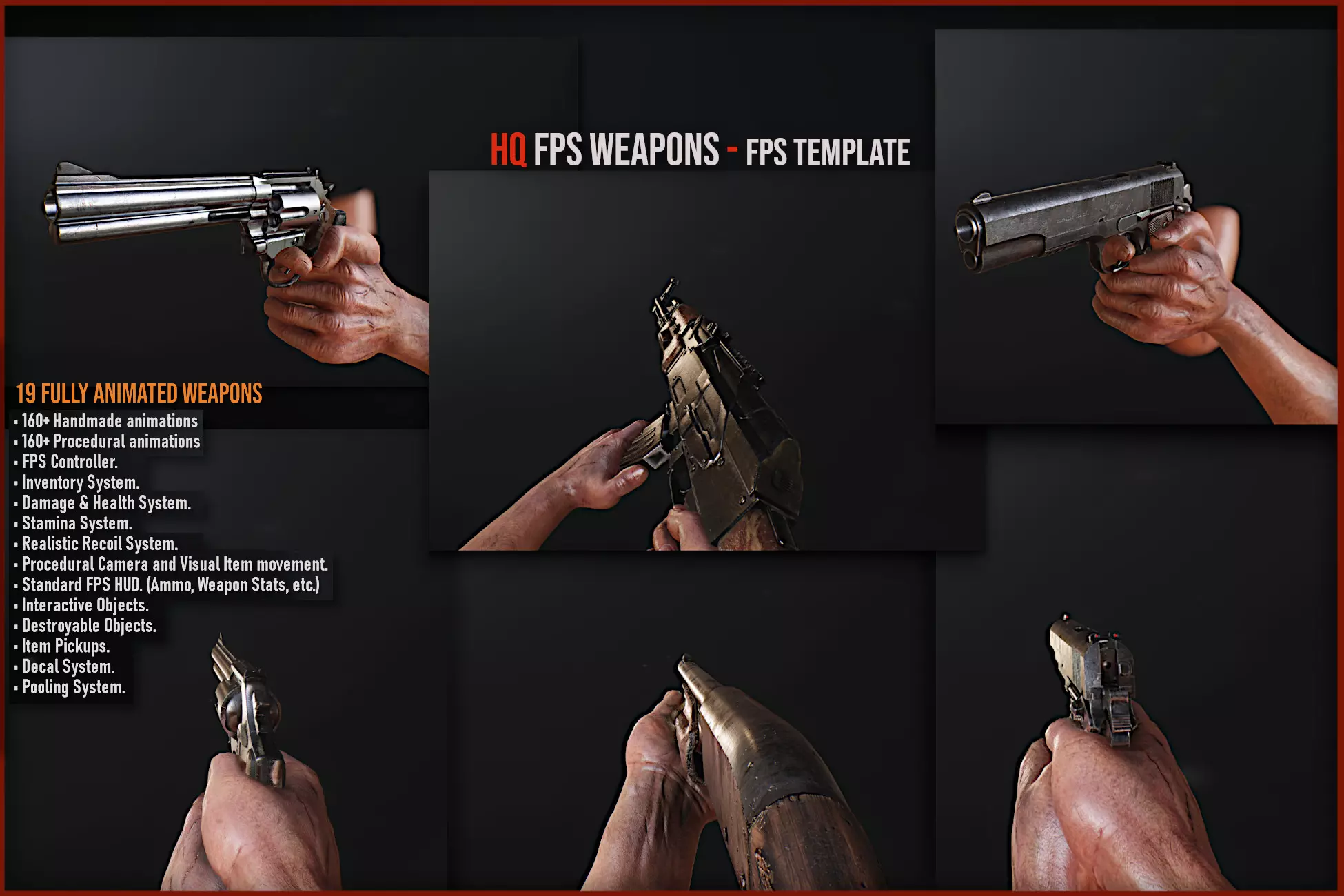 HQ FPS Weapons - FPS Template