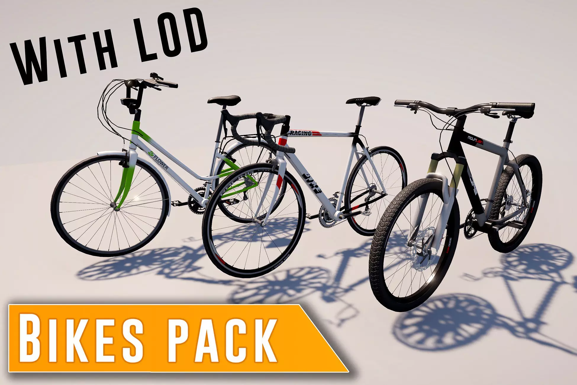 Bikes Pack with LOD