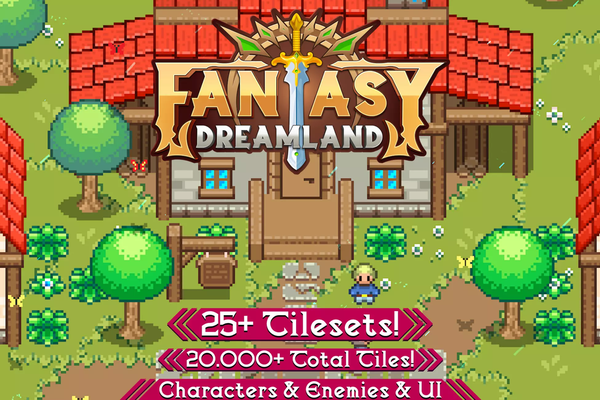 2D TopDown Tilesets Fantasy Dreamland