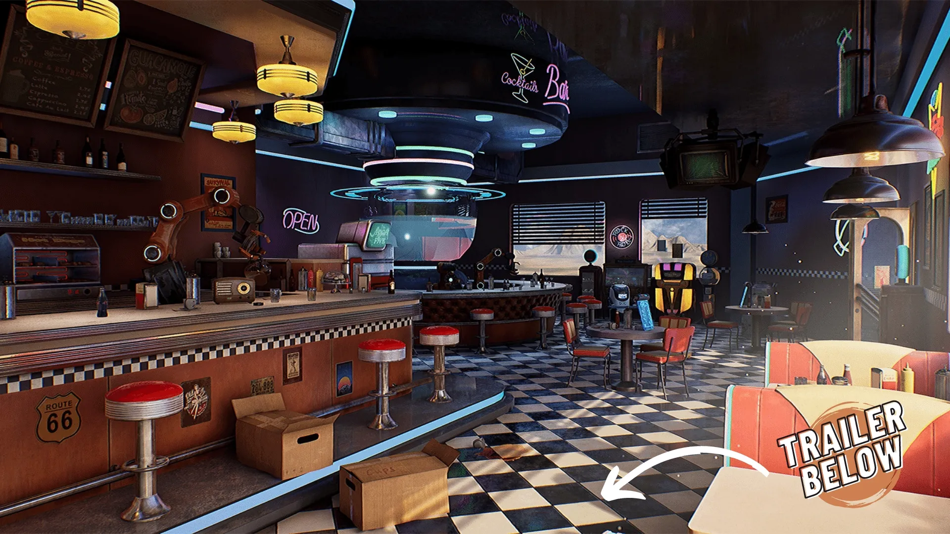 Restaurant - American Restaurant - Cafe - Diner Environment