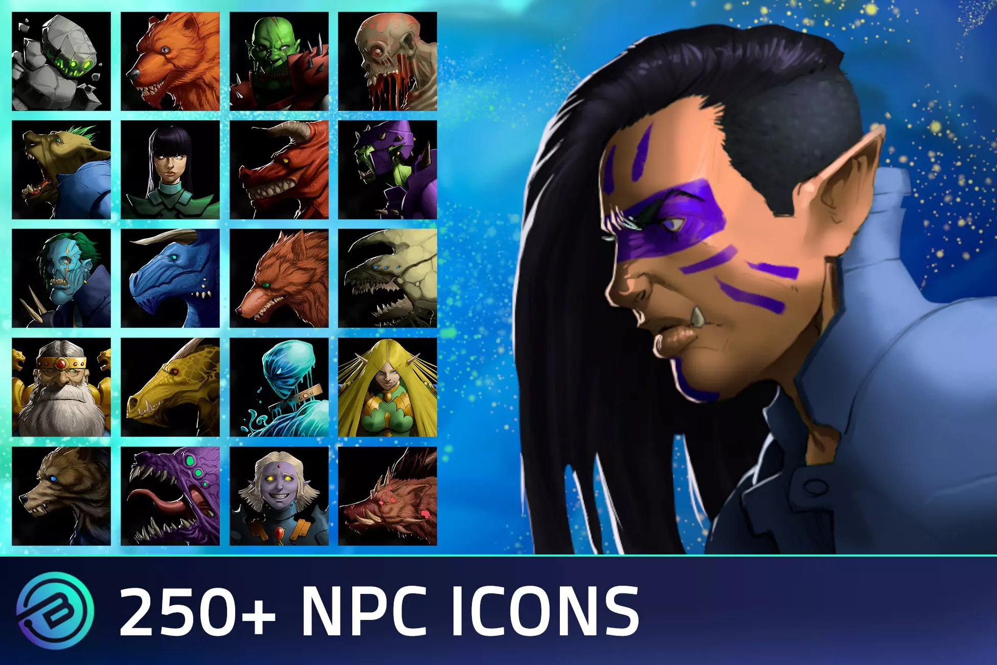 250+ NPC Icons - Fantasy RPG
