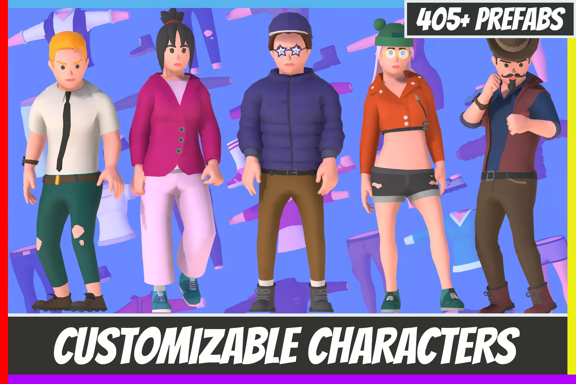 Customizable 3D City Characters Vol 2