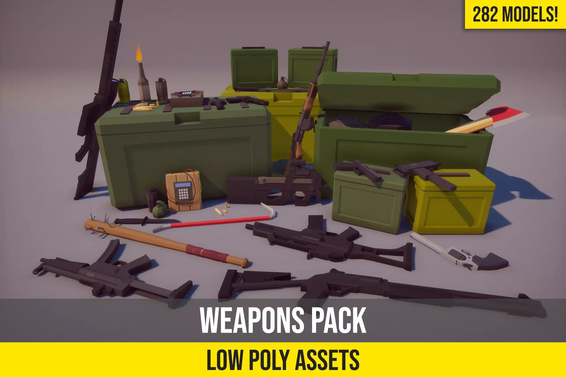 Low Poly FPS Weapons Pack
