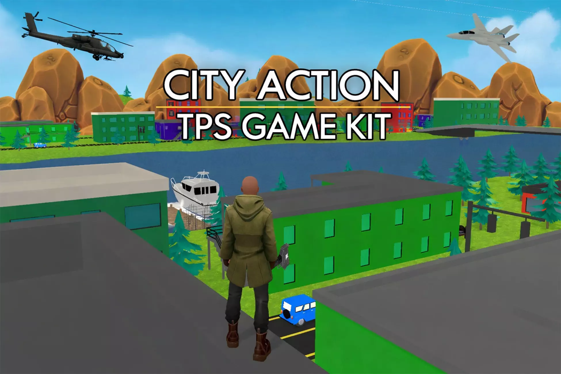 City Action TPS Game Kit for Mobile & PC