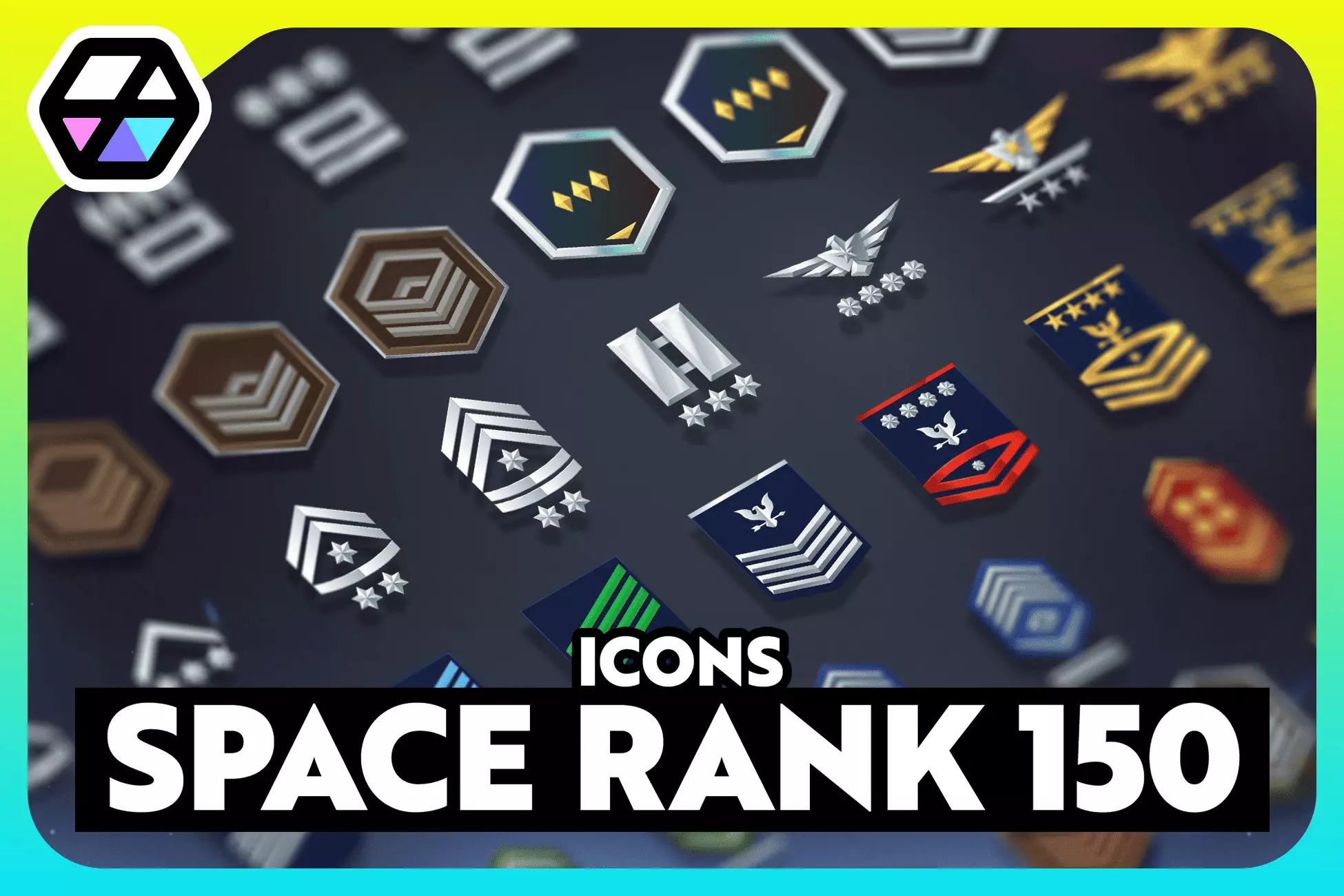 2D Icons - 150 Space Rank