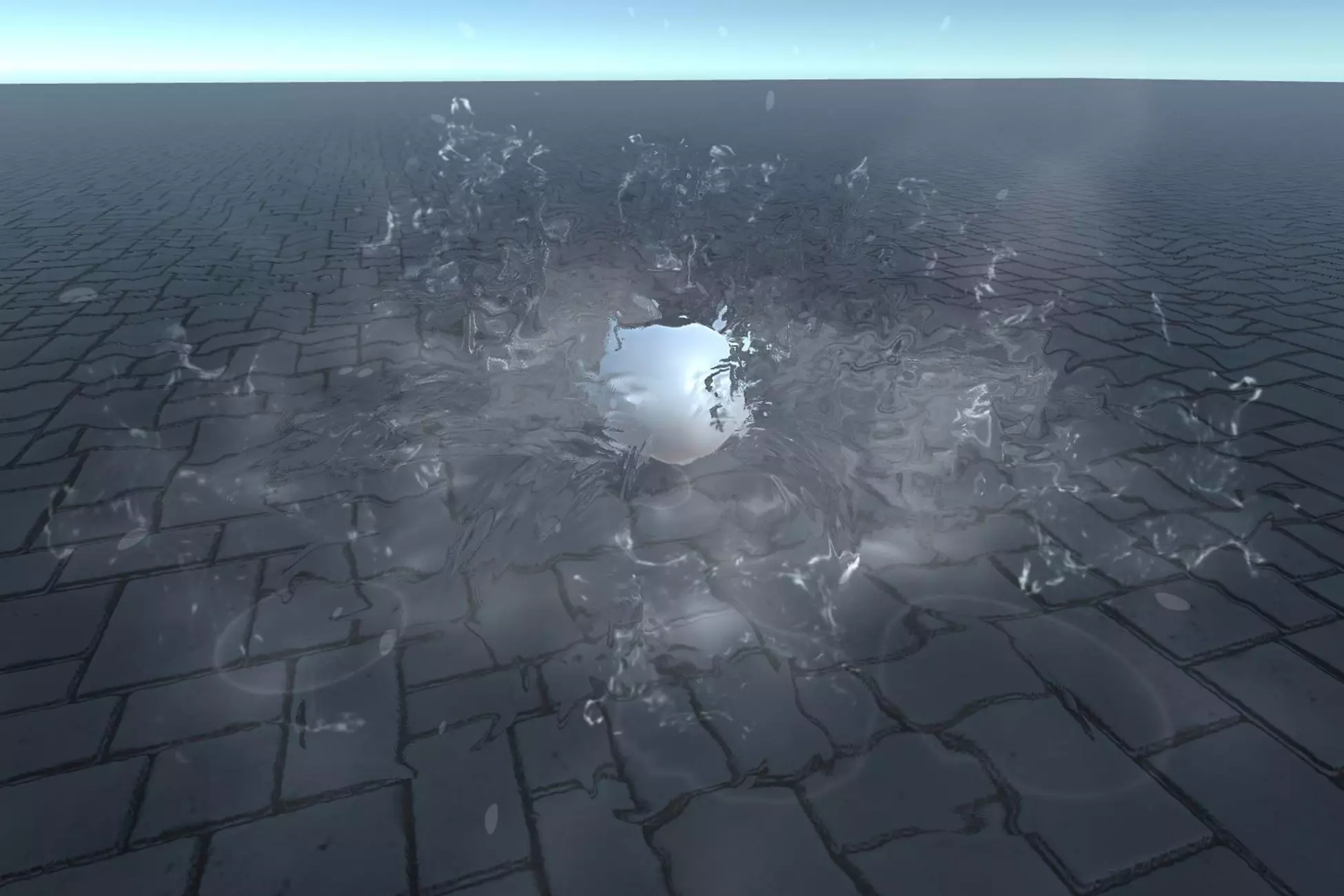 Realistic water splash