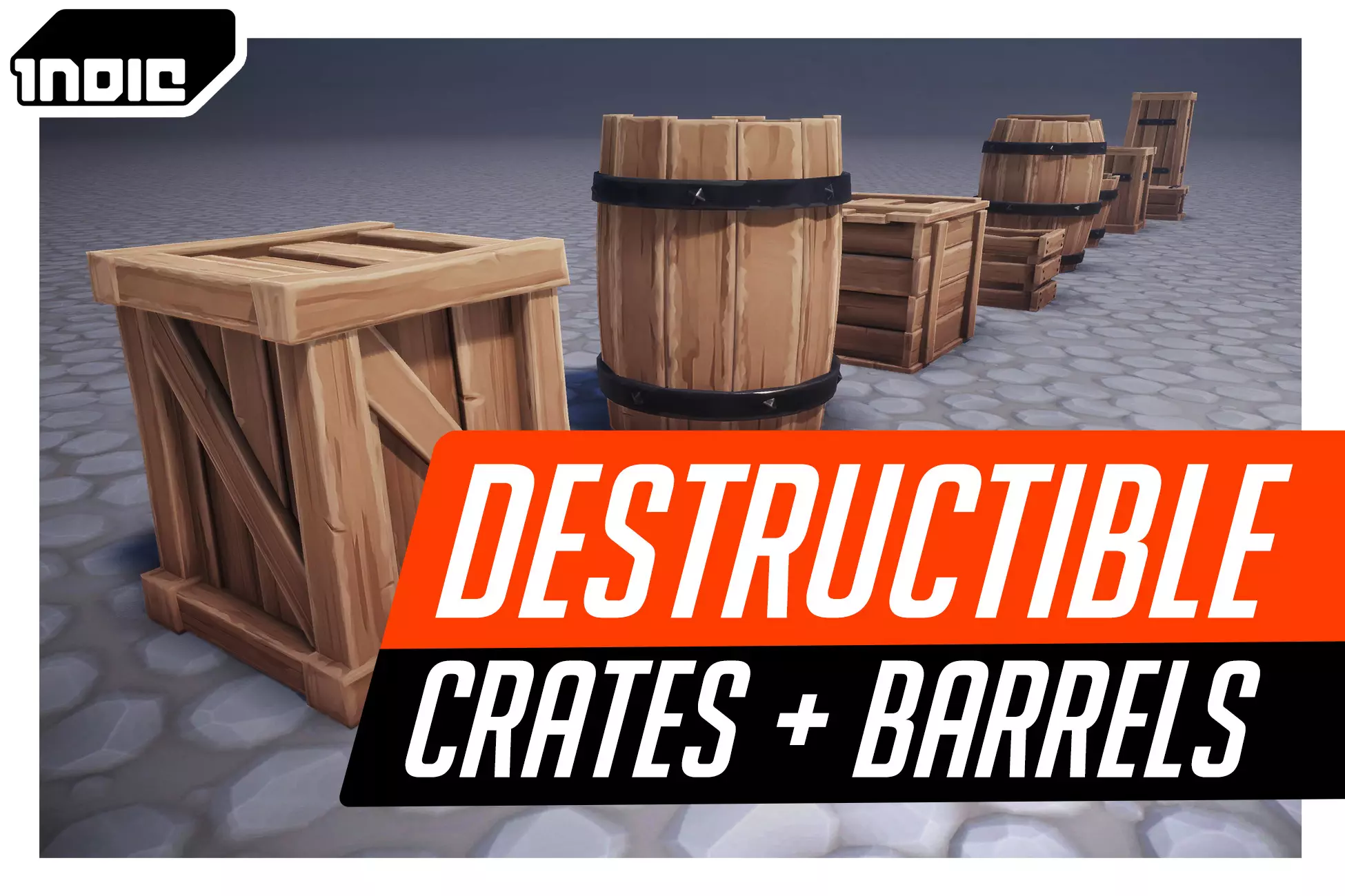 Crates & Barrels - Stylized Destructible Props