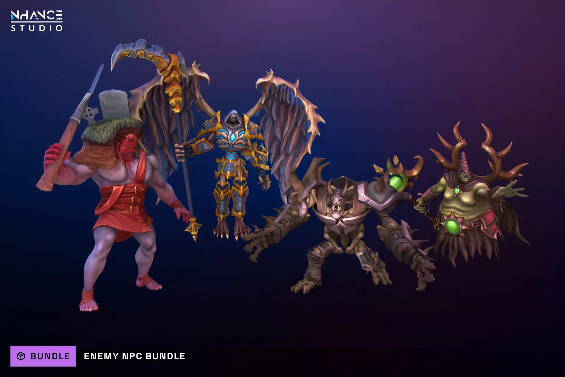 Stylized Fantasy Enemy NPC Bundle #2