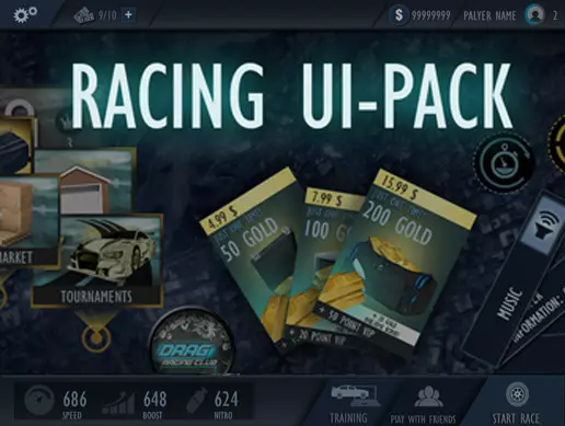 Racing UI-pack