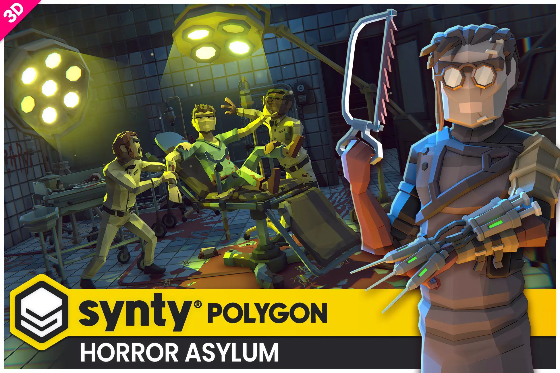 POLYGON - Horror Asylum Pack - Art by Synty