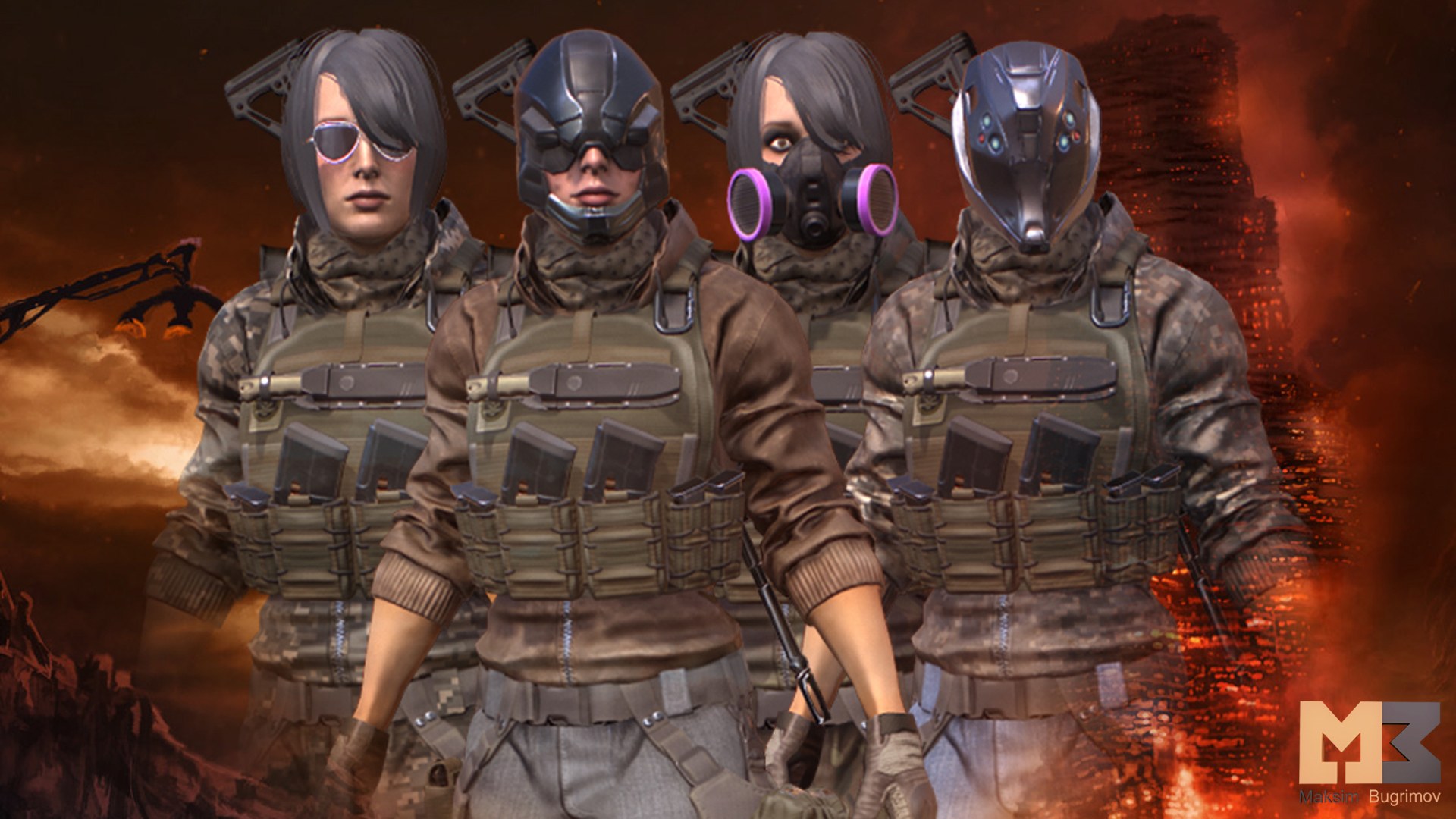 Customized Soldier Woman