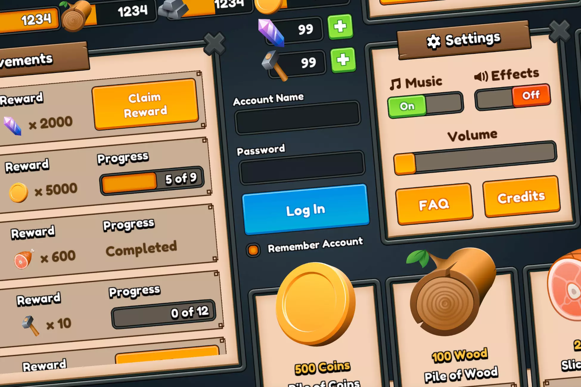 Simple Fantasy UI