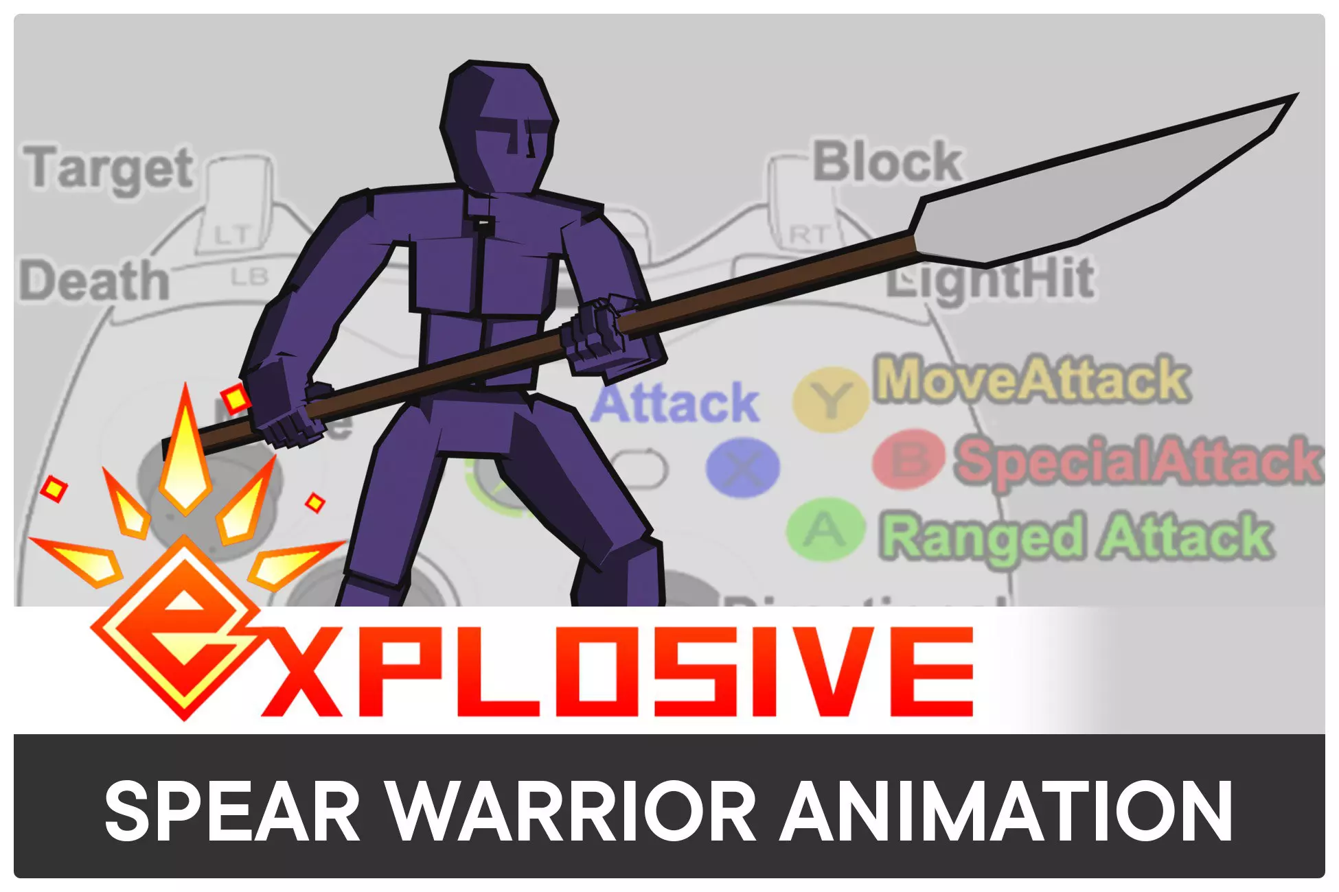 Spearman Warrior Mecanim Animation Pack