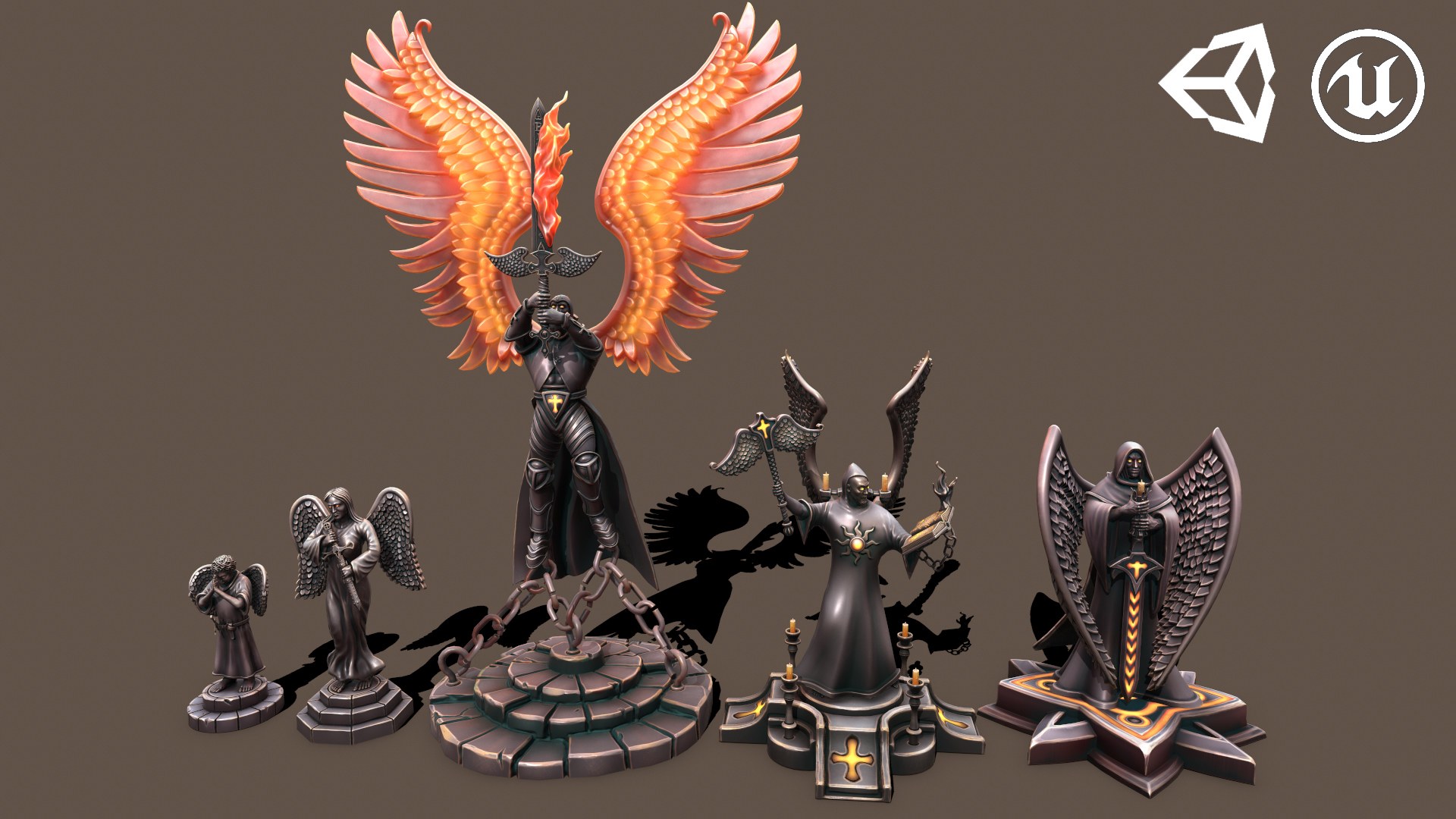 Dark Statues
