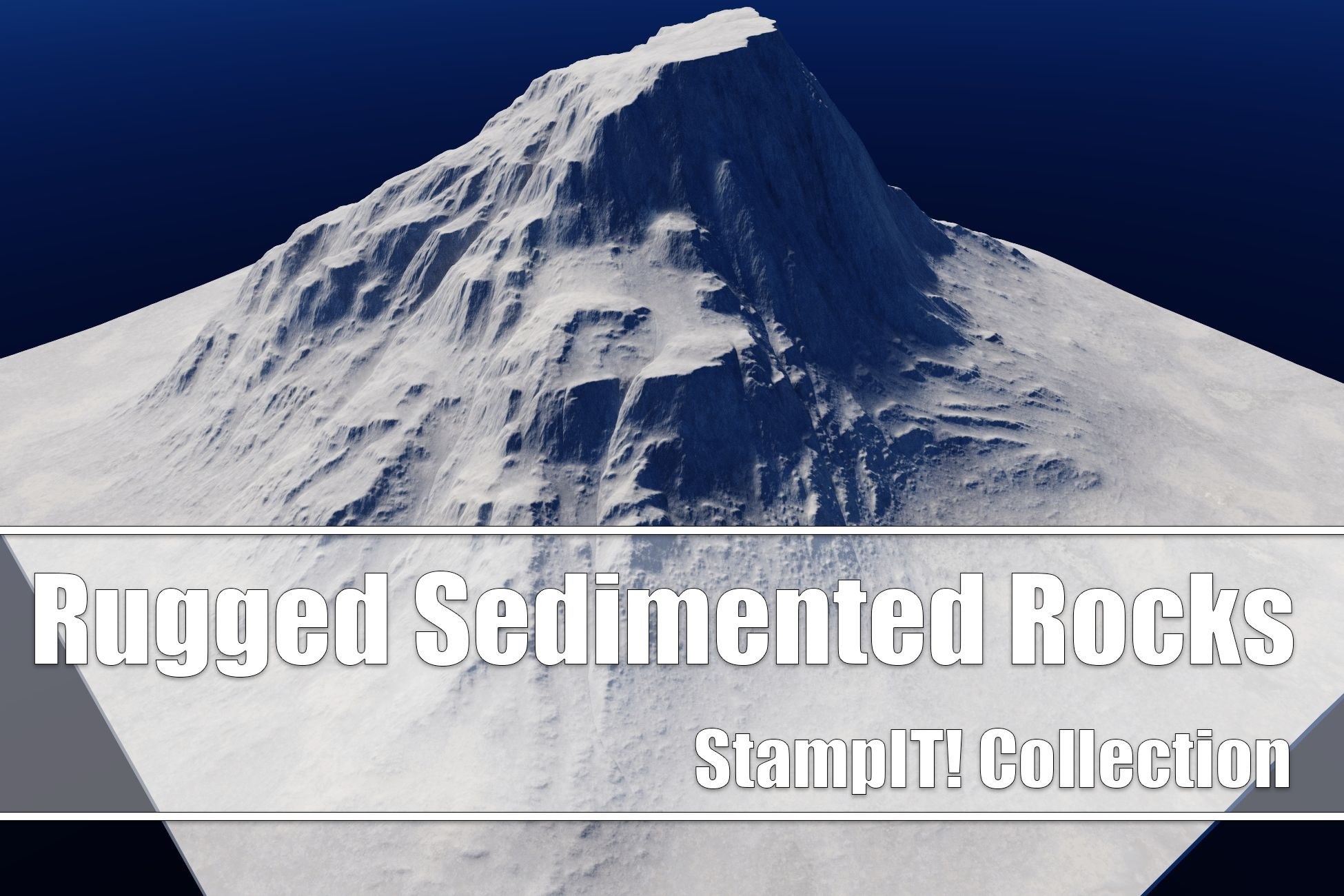 Rugged Sedimented Rocks - StampIT!