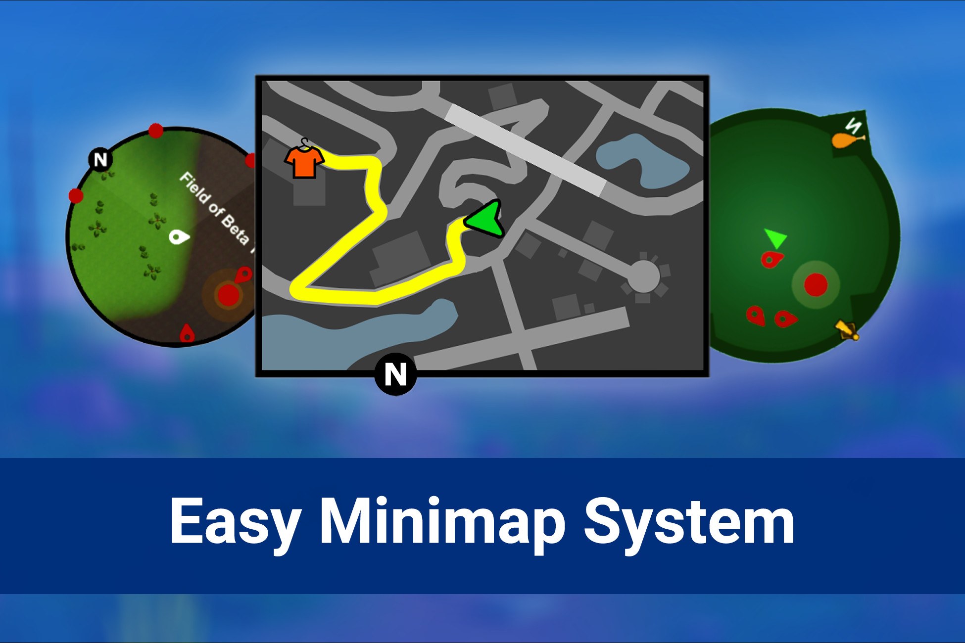 Easy Minimap System MT - GPS, Radar, Worldmap, Fog of War & More
