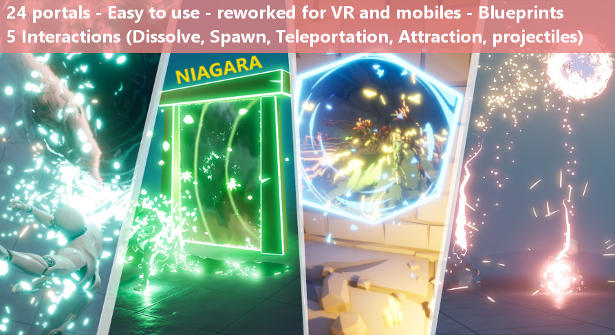 Portals VFX pack (+ interactions)