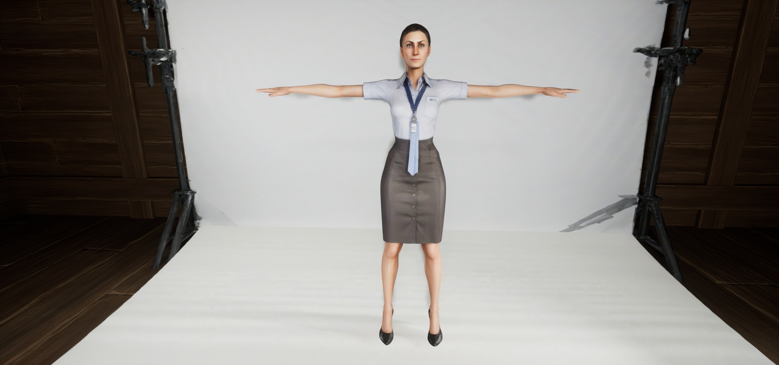 Office Woman Character - Ready To Rig