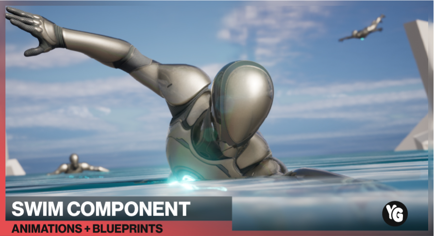 Swim Component : 150 Animations + Blueprints