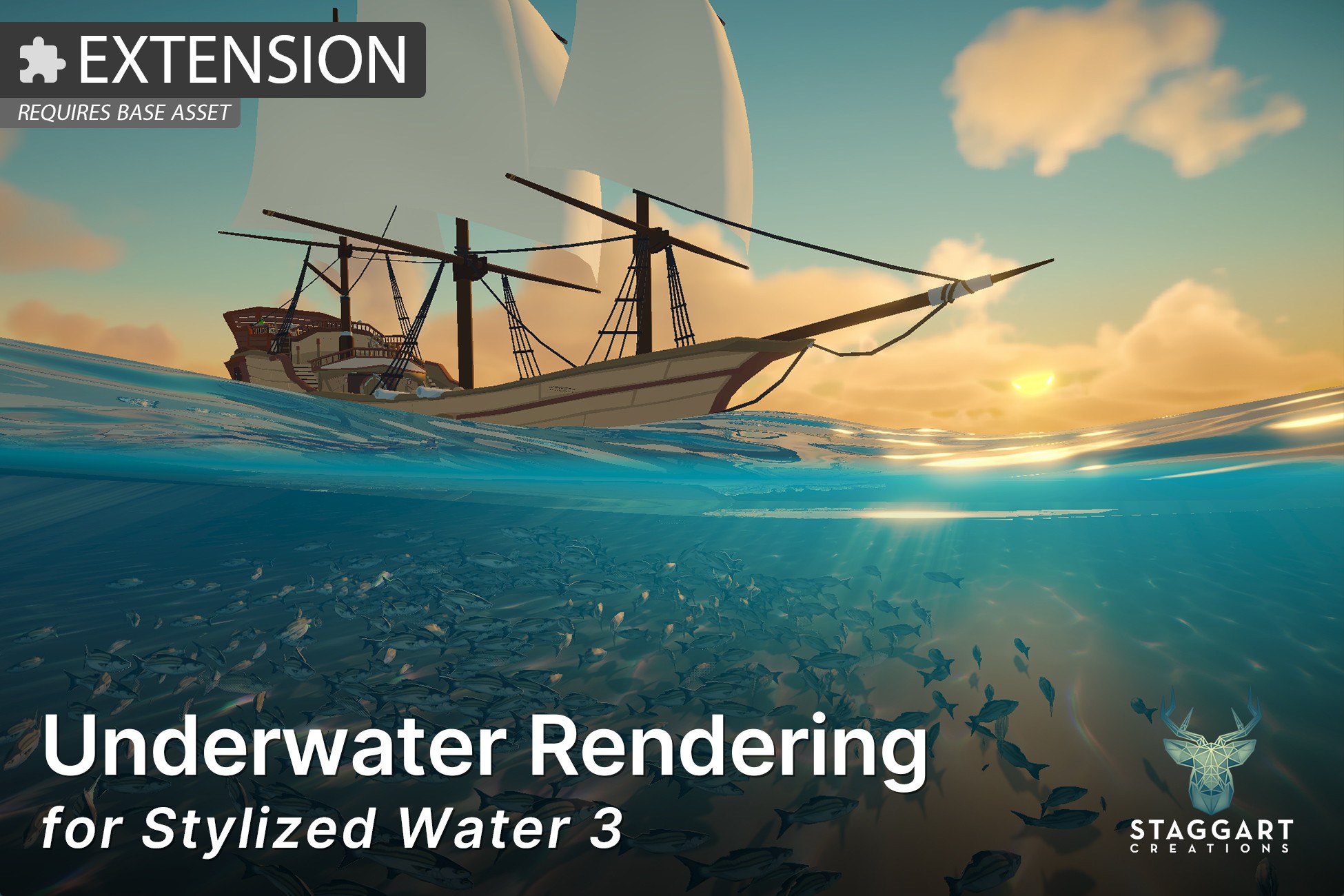 Underwater Rendering for Stylized Water 3 (Extension)