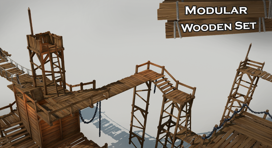 Modular Wooden Set