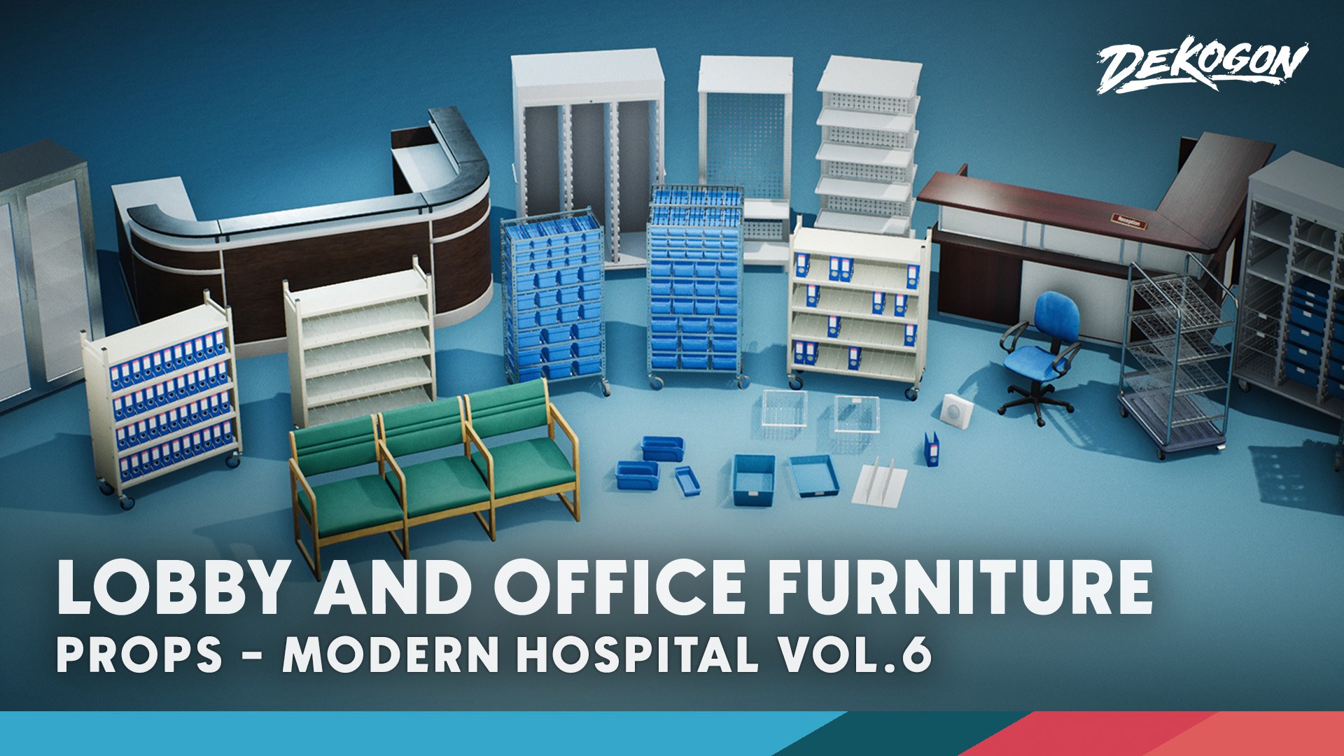 Hospital Props VOL.6 - Lobby and Office Furniture