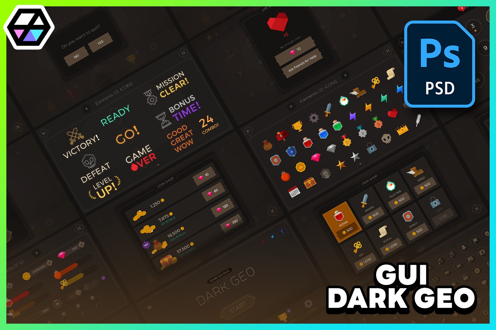 GUI - Dark Geo
