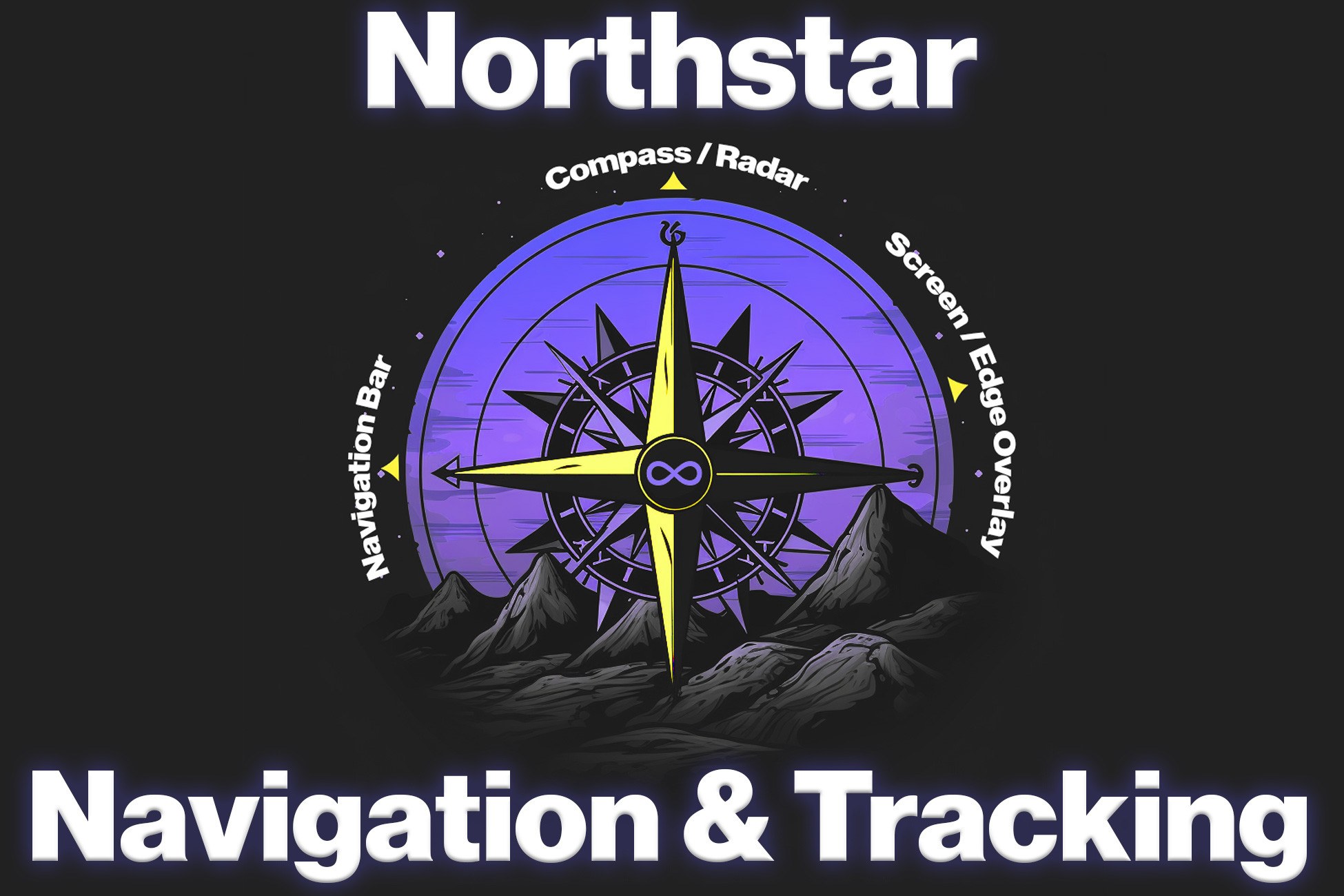 Northstar Navigation and Tracking System (Compass, Radar, Screen & Edge Overlay)