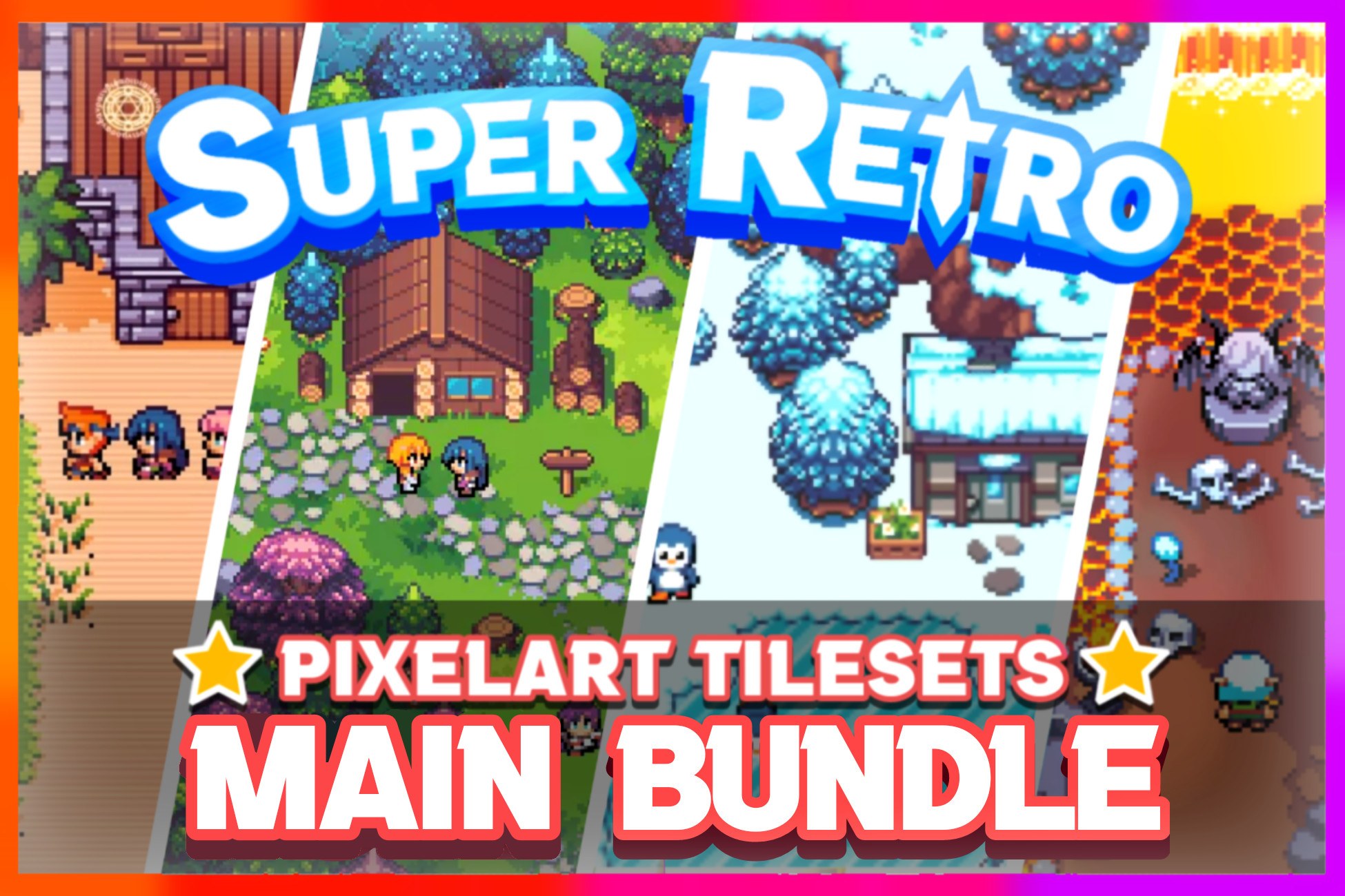 2D Cozy RPG - Farming - Tilesets - Characters - Pixelart MAIN BUNDLE