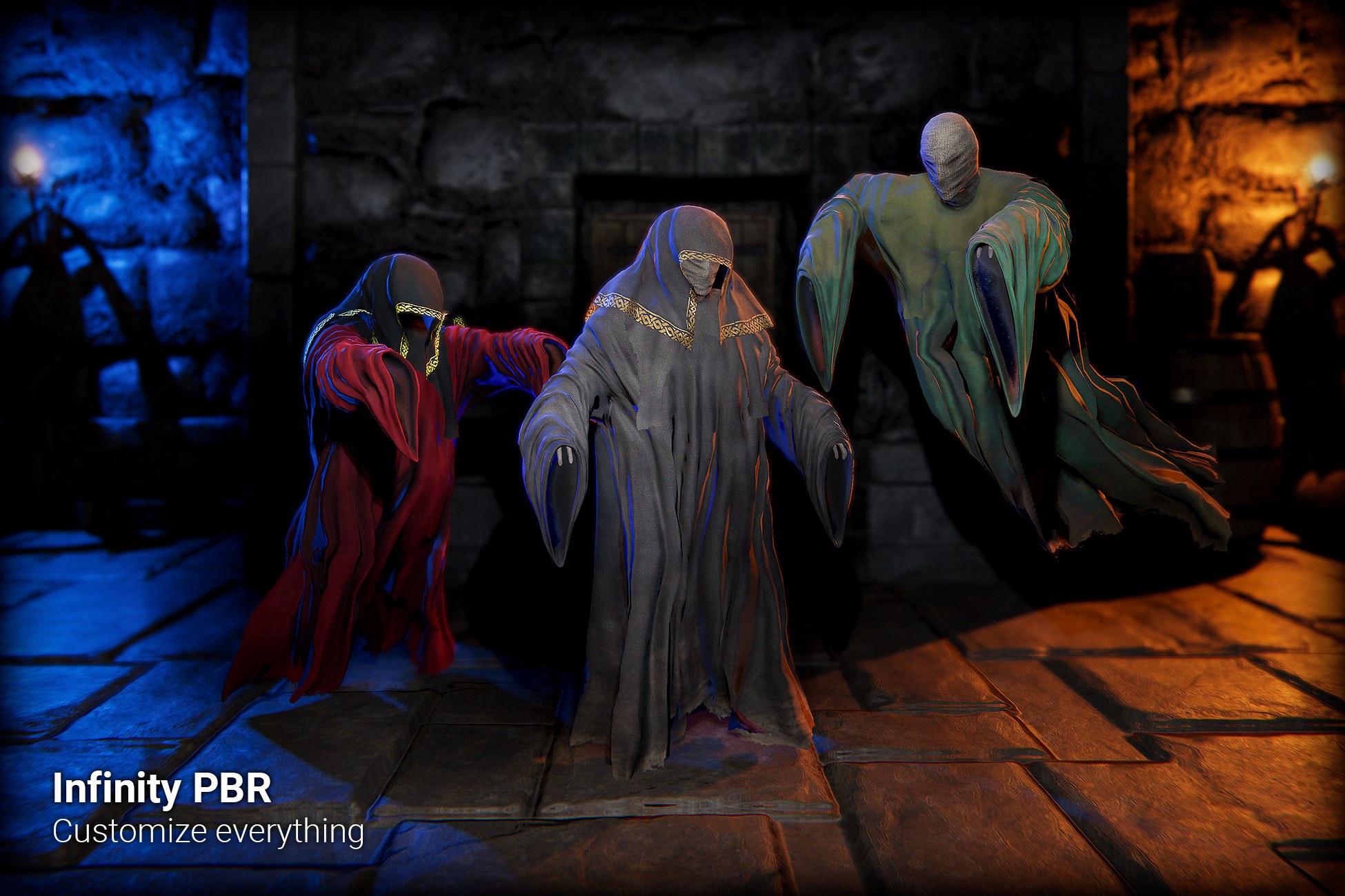 Weeper Horror Ghost Pack PBR - Fantasy RPG