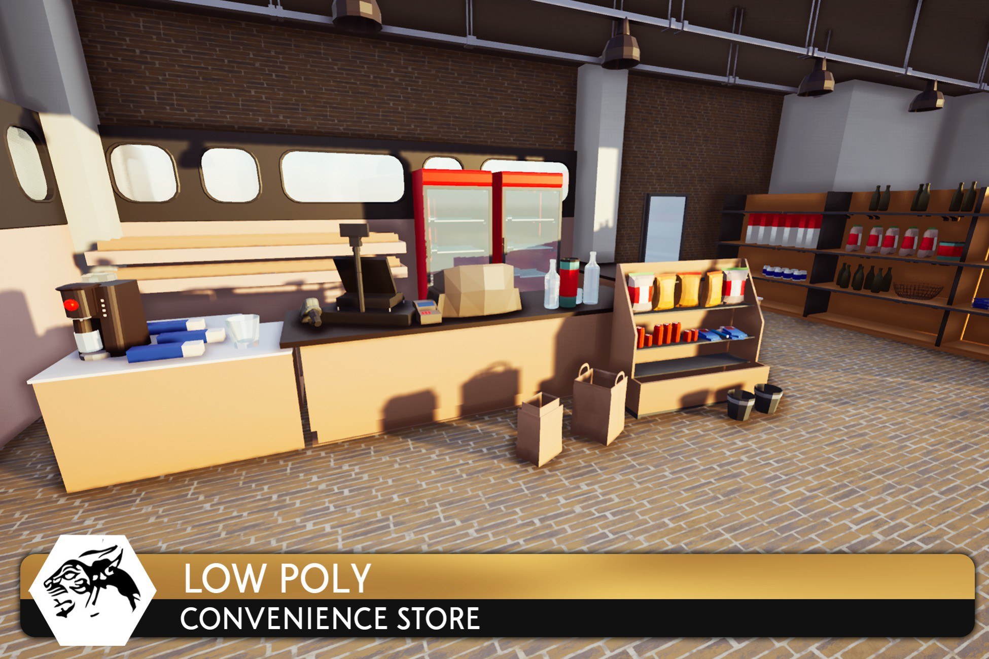 Convenience Store (Low Poly)