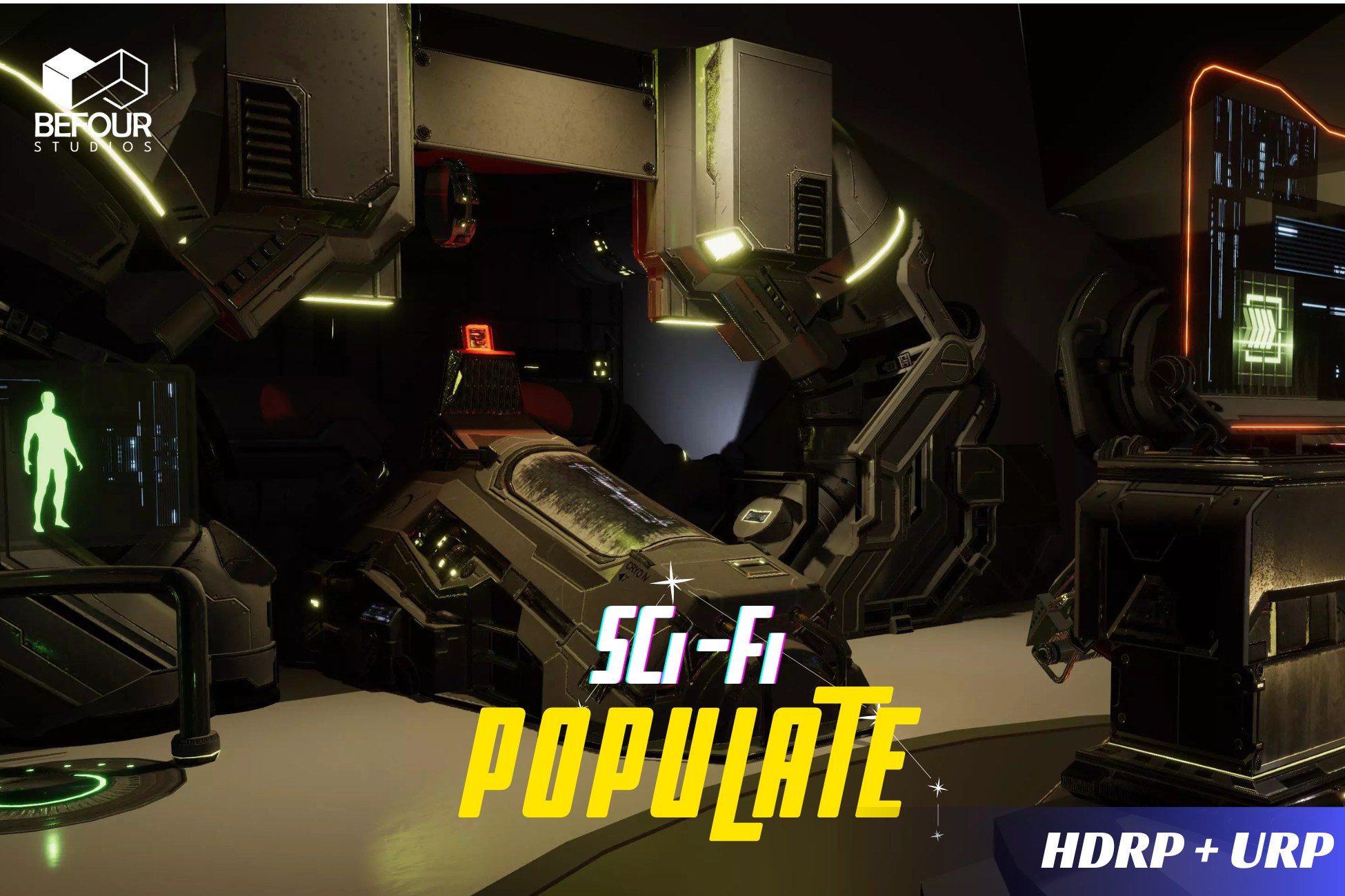 Sci-Fi Populate Environment