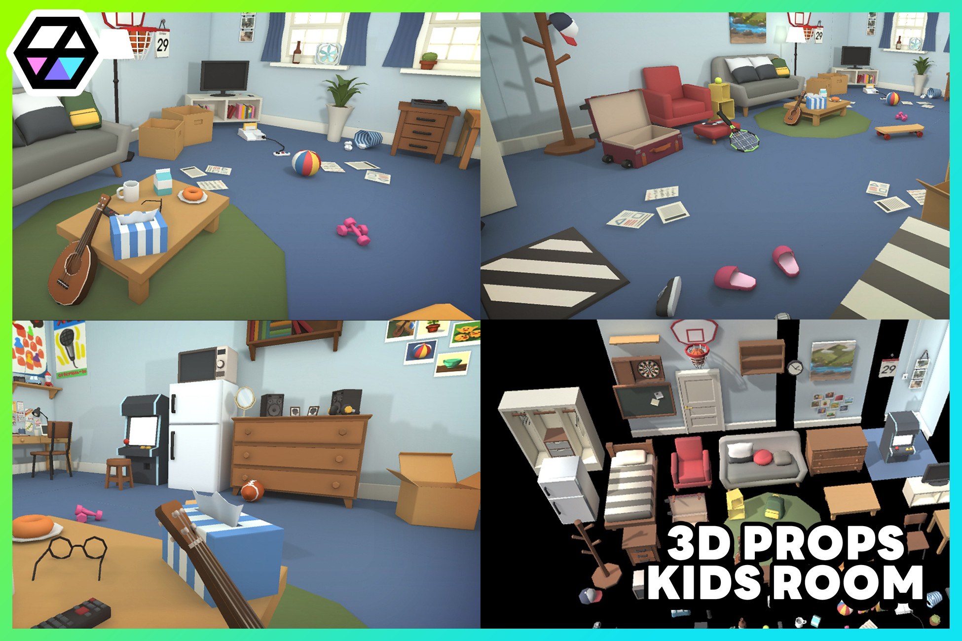 3D Props - Kids Room