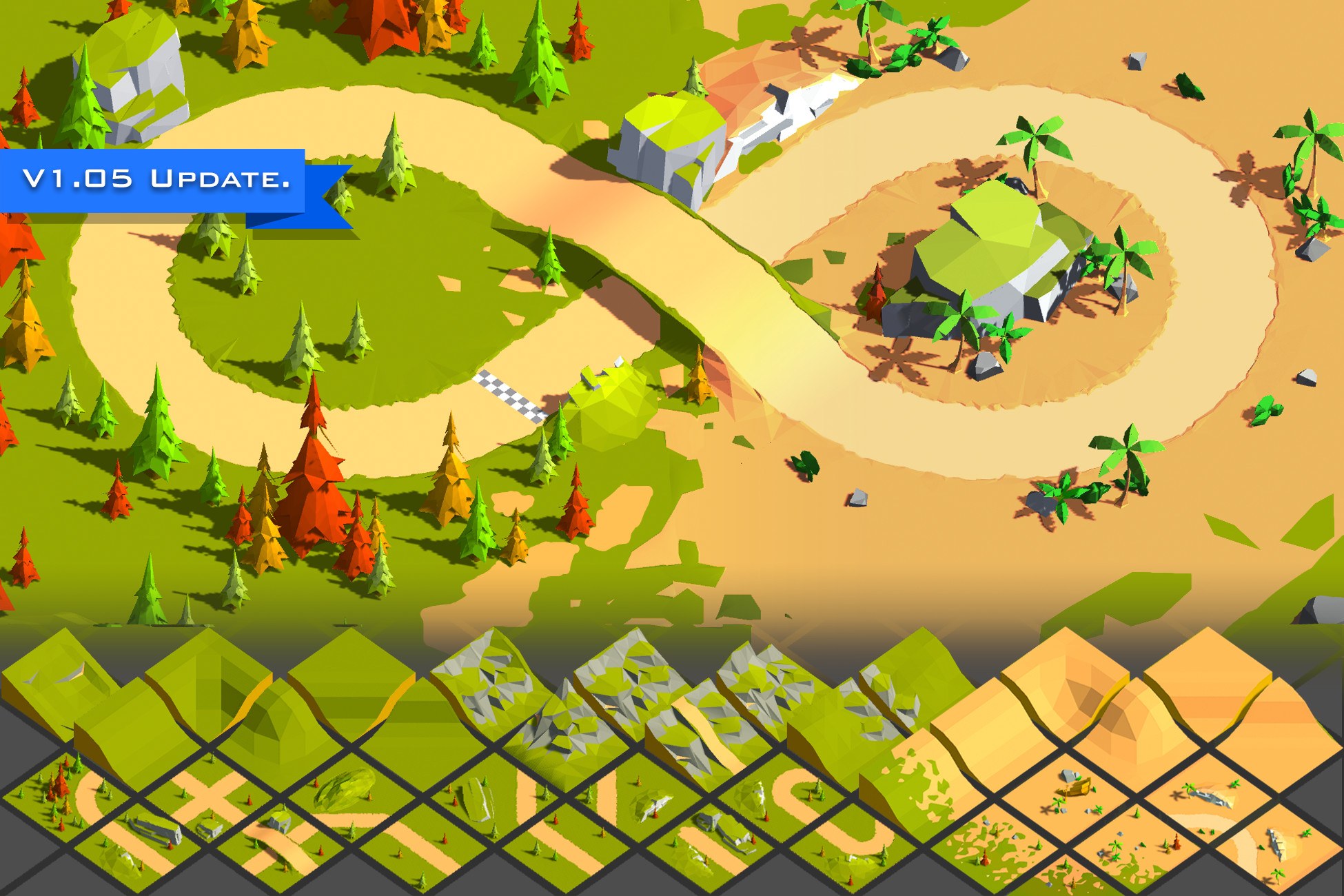 LowPoly Terrain - Track