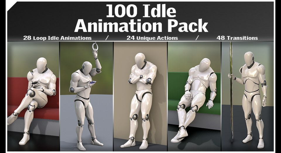 100 Idle Animation Pack