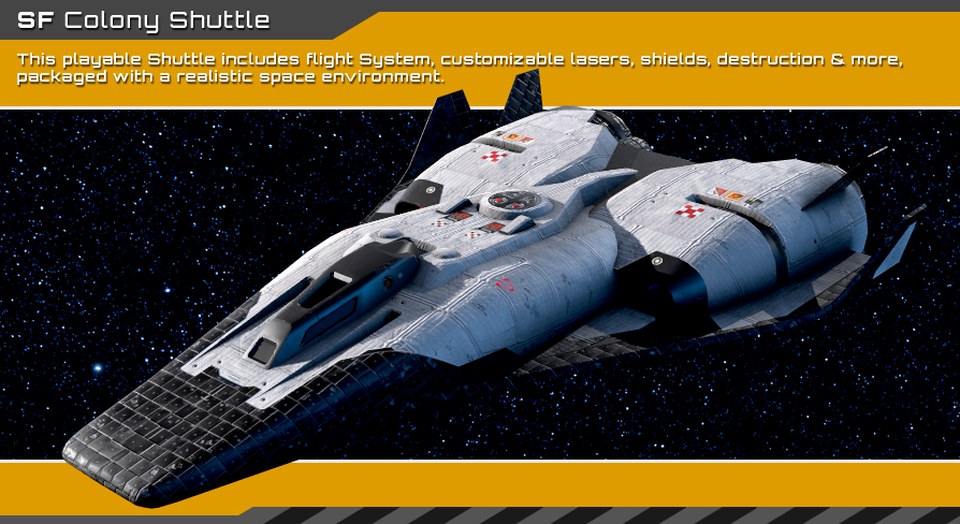 Colony Shuttle Spaceship