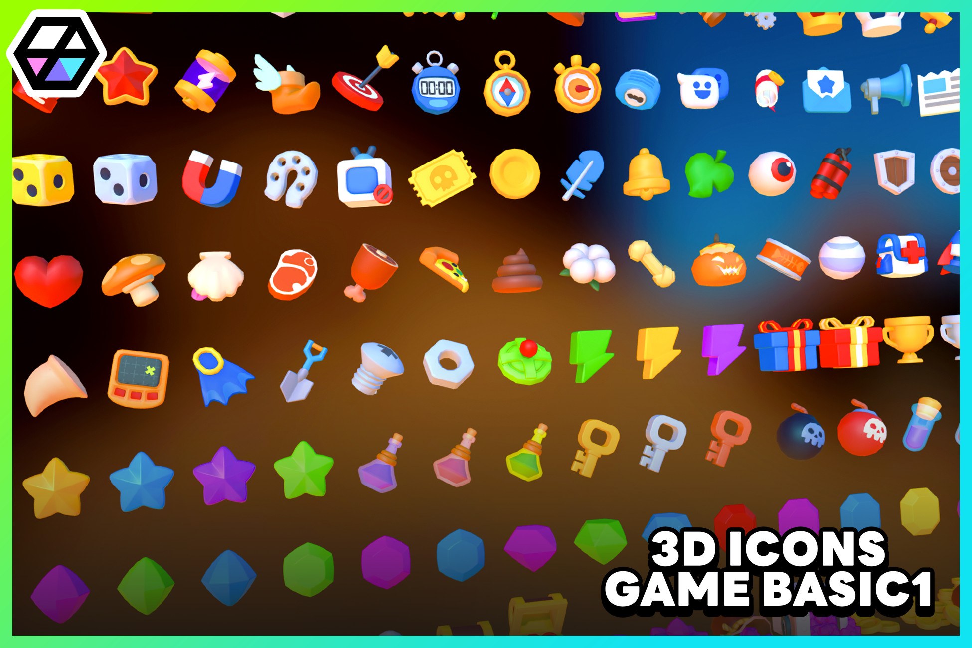 3D Icons - Game Basic1
