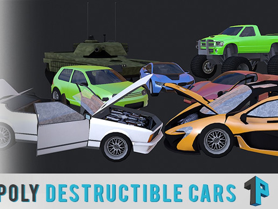 Low Poly Destructible Cars